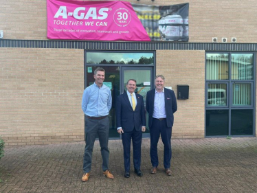 Dr Liam Fox MP visited A-Gas in Portbury