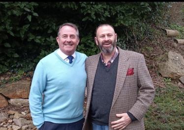Sir Liam Fox MP meets Nailsea Town Councillor Robert Collins