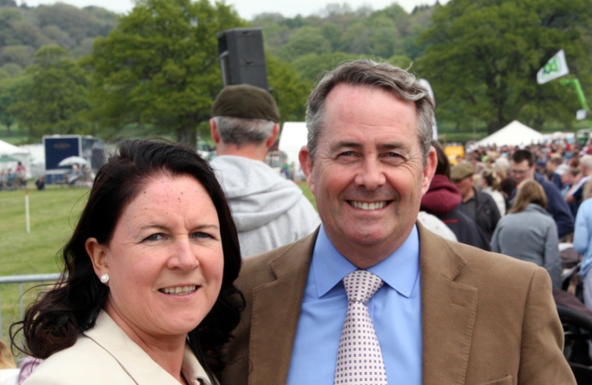 Dr Liam Fox MP with his wife Jesme
