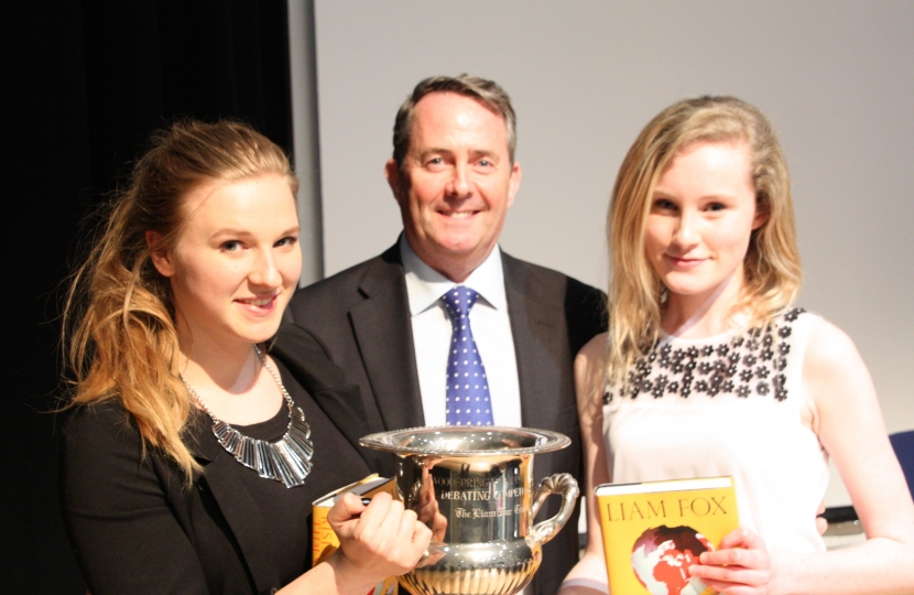 Winners of the 2014 North Somerset Schools Parliamentary Debating Competition