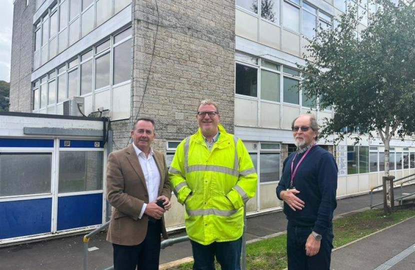 Dr Liam Fox MP says that Clevedon School should be rebuilt