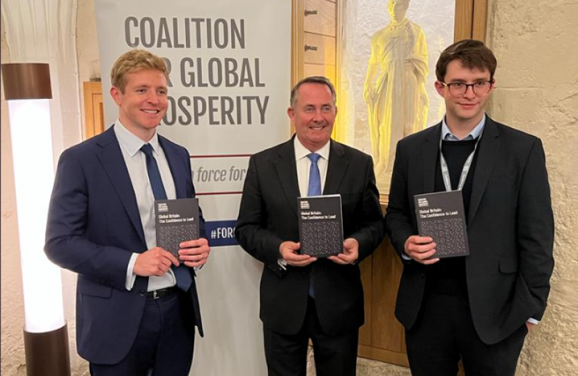 Dr Liam Fox visits Coalition for Global Prosperity reception