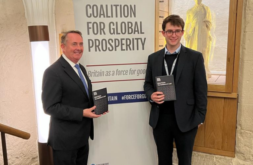 Dr Liam Fox visits Coalition for Global Prosperity reception