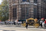 The King and Queen leave Westminster after the first King’s speech for 72 years.