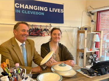 Dr Liam Fox visiting Changing Lives