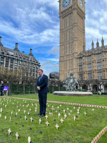 It was an honour to plant a Remembrance cross on behalf of North Somerset in Westminster this morning